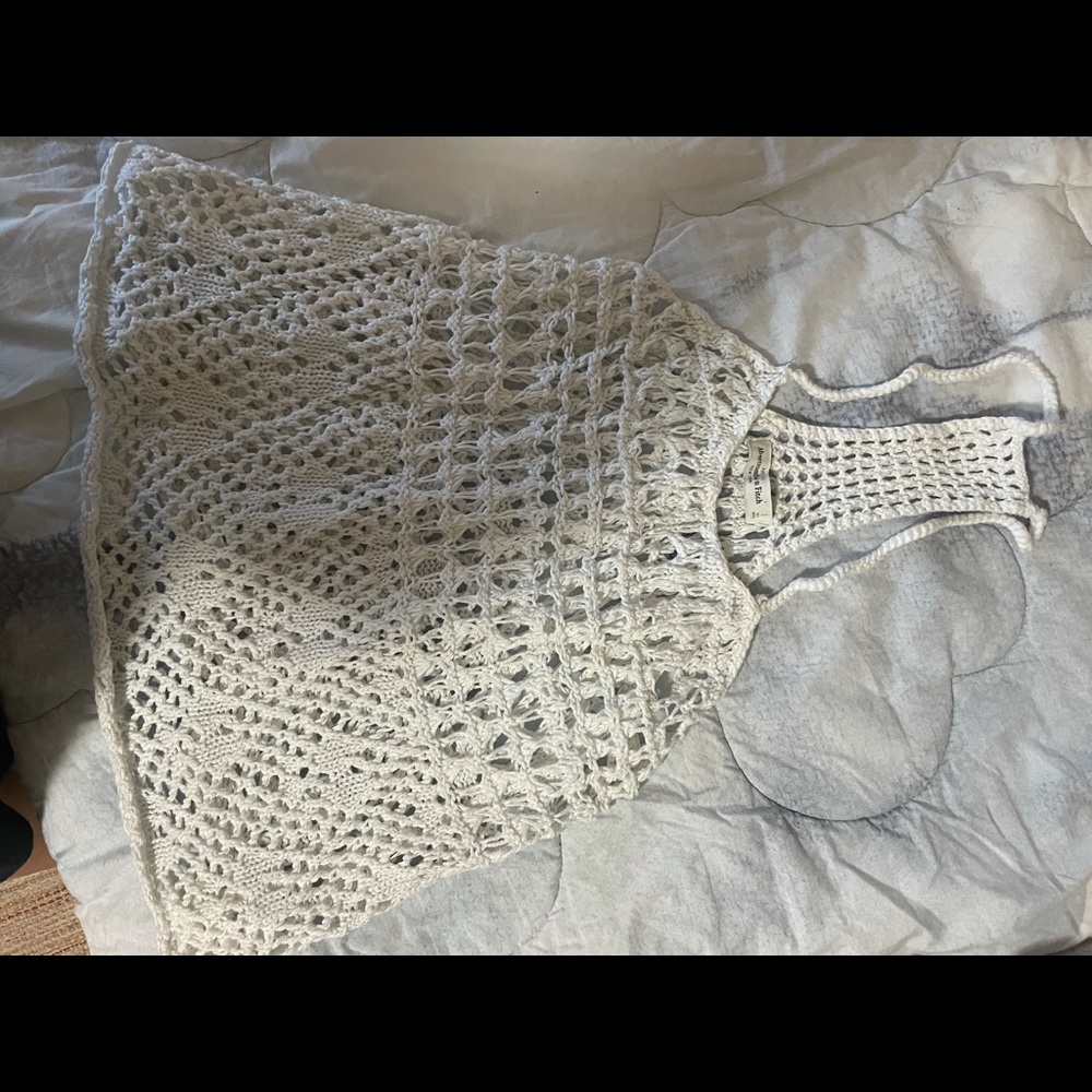 Beach or pool knitted top.